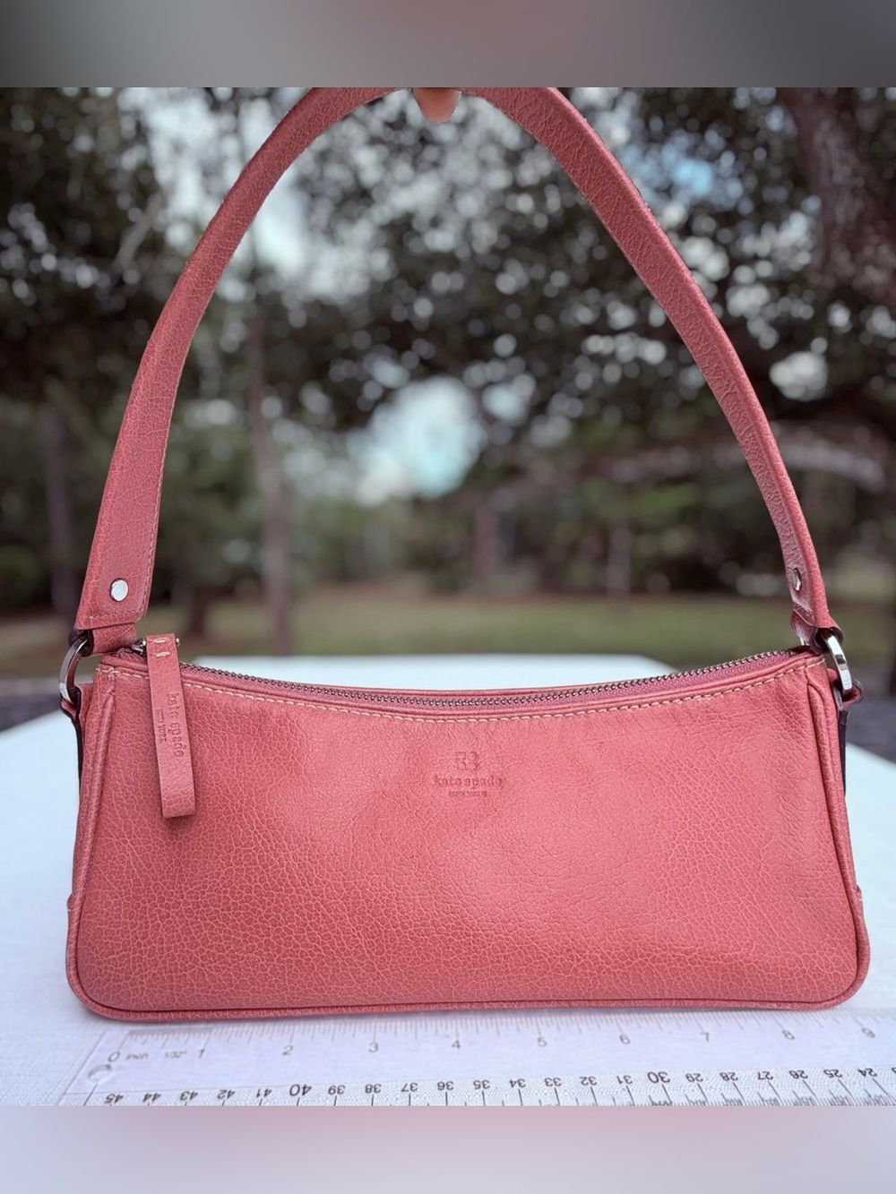 Kate Spade Pink Leather Cylinder Bag - Y2K Style